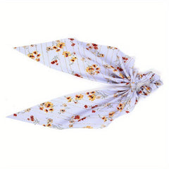 Floral Headband Ponytail Scrunchie Hair Accessories For Women