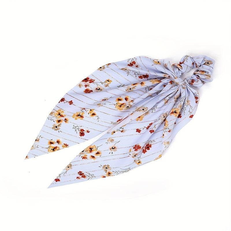 Floral Headband Ponytail Scrunchie Hair Accessories For Women
