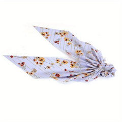 Floral Headband Ponytail Scrunchie Hair Accessories For Women