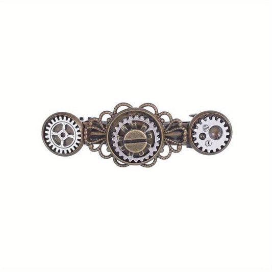 Alloy Retro Steam Punk Style Hair Clip French Barrette Side Clip Bangs Clip