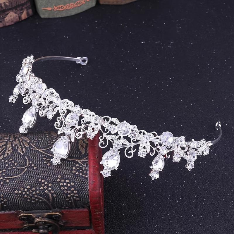 Crystal Bridal Princess Crown Wedding Tiara Rhinestone Hair Band
