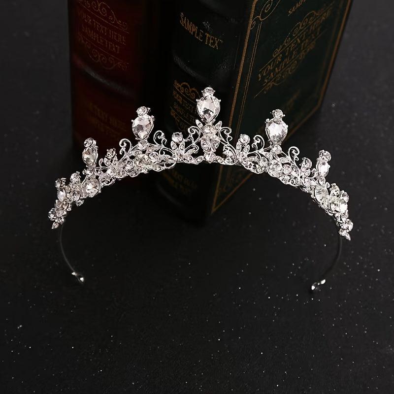 Crystal Bridal Princess Crown Wedding Tiara Rhinestone Hair Band