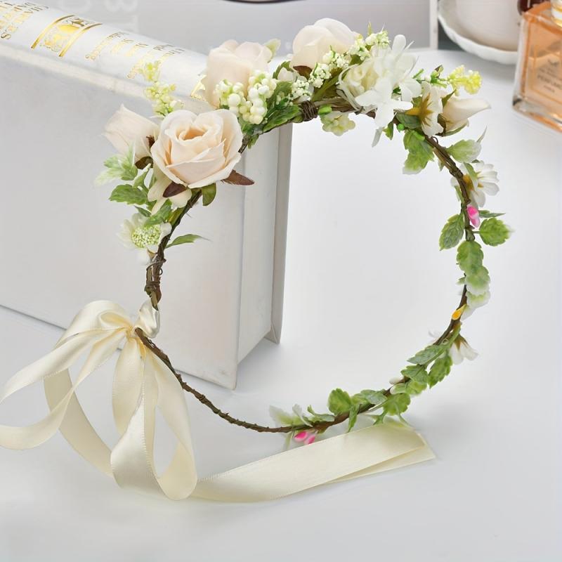 Pastoral Style Flower Headband Summer Hair Band Women's Hair Accessories