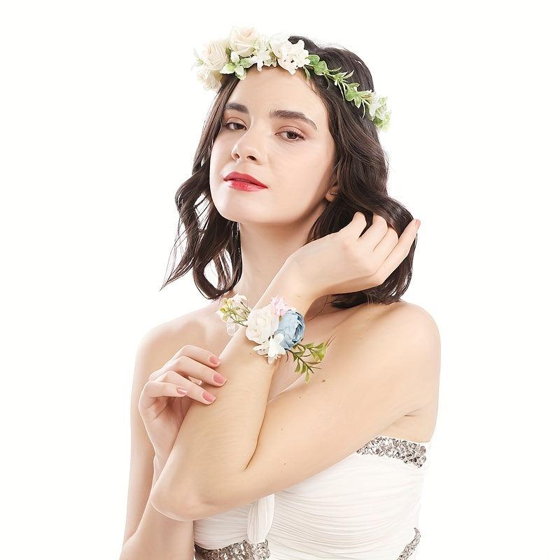 Pastoral Style Flower Headband Summer Hair Band Women's Hair Accessories
