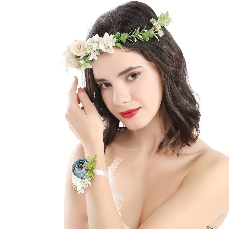 Pastoral Style Flower Headband Summer Hair Band Women's Hair Accessories