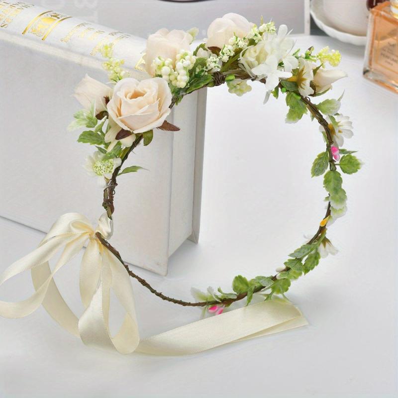 Pastoral Style Flower Headband Summer Hair Band Women's Hair Accessories
