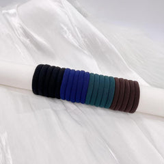 20pcs Elastic Hair Tie Ponytail Hair Rope Nylon Style Basic Accessories