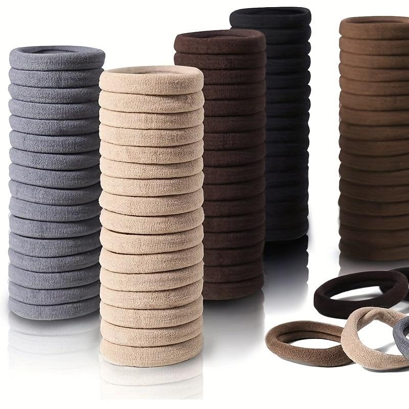 20pcs Elastic Hair Tie Ponytail Hair Rope Nylon Style Basic Accessories