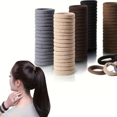 20pcs Elastic Hair Tie Ponytail Hair Rope Nylon Style Basic Accessories