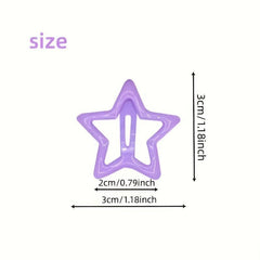 Star Shaped Hair Clips Set Snap Clips Hair Accessories