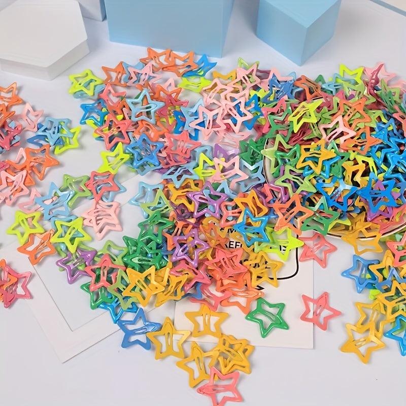 Star Shaped Hair Clips Set Snap Clips Hair Accessories