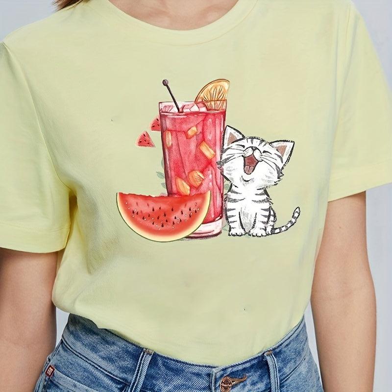 6pcs Cartoon Cat Pattern Iron on Stickers for Clothing