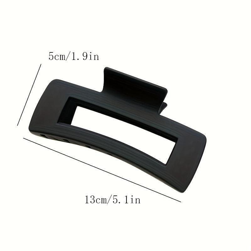 Large Shark Claw Rectangle Hair Claw Matte Hair Clip