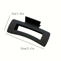 Large Shark Claw Rectangle Hair Claw Matte Hair Clip