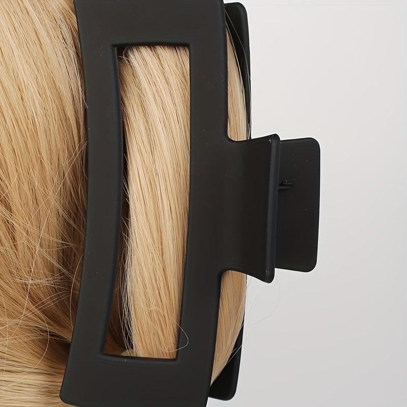 Large Shark Claw Rectangle Hair Claw Matte Hair Clip