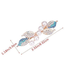 Pearl Rhinestone Bow Hair Clip Hairpin Hair Accessories
