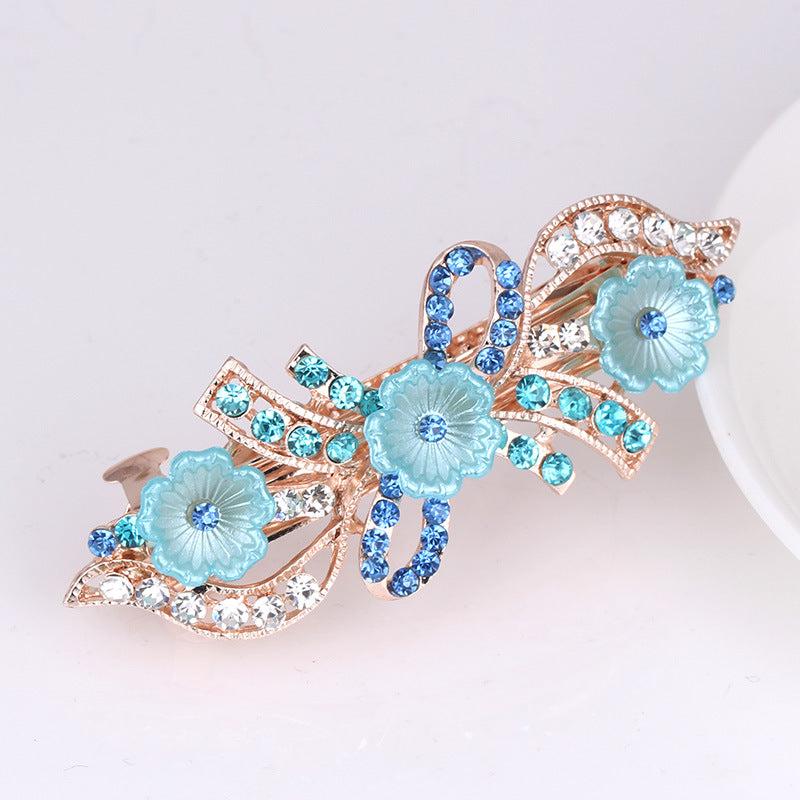 Pearl Rhinestone Bow Hair Clip Hairpin Hair Accessories
