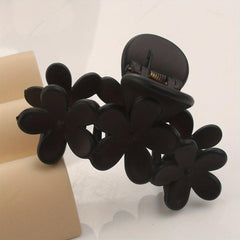 Flower Frosted Hair Claw Shark Hair Claw Back Head Clip Style Hair Accessories