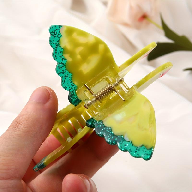 Acrylic Yellow Bird Hair Claw Animal Shark Claw Accessories