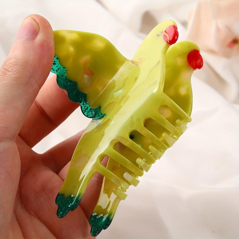 Acrylic Yellow Bird Hair Claw Animal Shark Claw Accessories