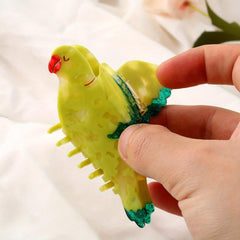 Acrylic Yellow Bird Hair Claw Animal Shark Claw Accessories