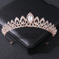 Rhinestone Crystal Tiara Crown Headband Women Birthday Pageant Wedding Prom