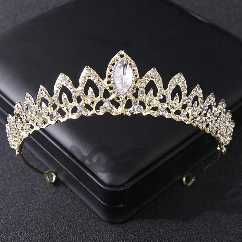 Rhinestone Crystal Tiara Crown Headband Women Birthday Pageant Wedding Prom
