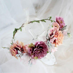 Simulation Flower Garland Bridal Headdress For Wedding