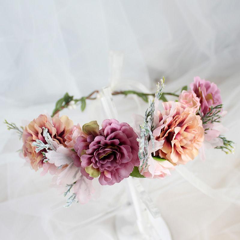 Simulation Flower Garland Bridal Headdress For Wedding