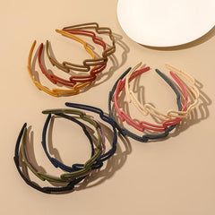 Frosted Oblique Square Headband Women's Hairband Hair Accessories