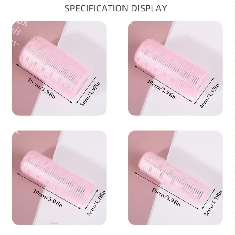 Self Grip Hair Rollers Set for DIY Bangs Medium Short Hair