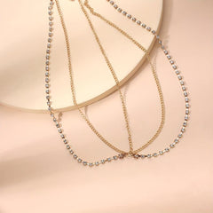Bohemian Rhinestone Head Chain for Wedding Prom Party