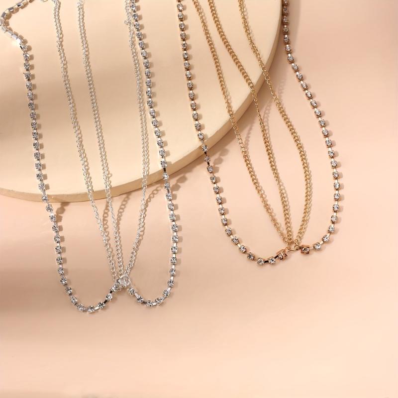 Bohemian Rhinestone Head Chain for Wedding Prom Party
