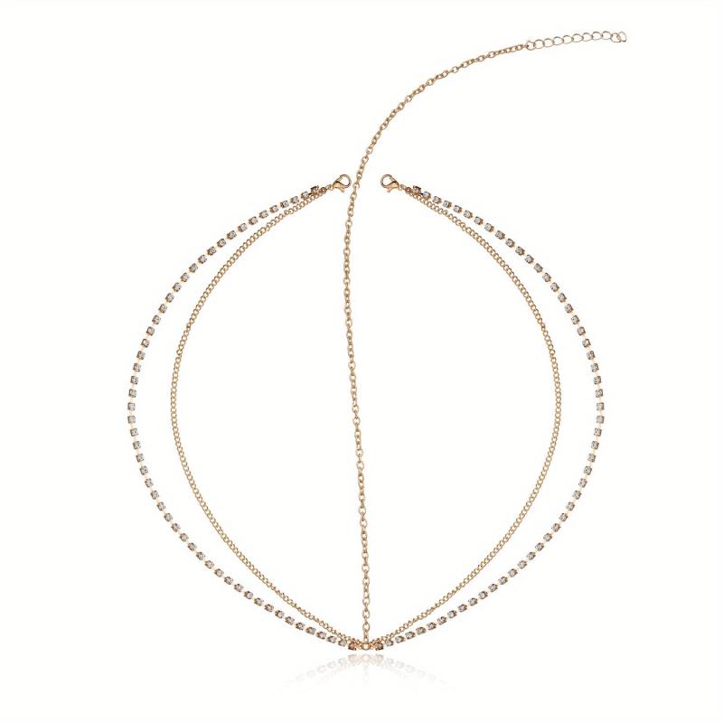 Bohemian Rhinestone Head Chain for Wedding Prom Party