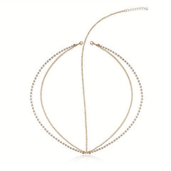 Bohemian Rhinestone Head Chain for Wedding Prom Party