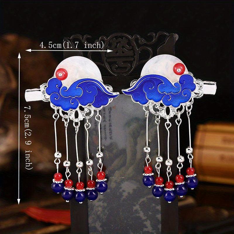 Cloud Pattern Hair Clip Non slip Duck Billed Clip Side Clip