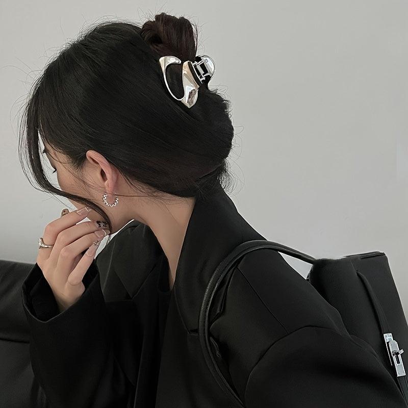 Geometric Hollow Hair Claw Clips for Women and Girls