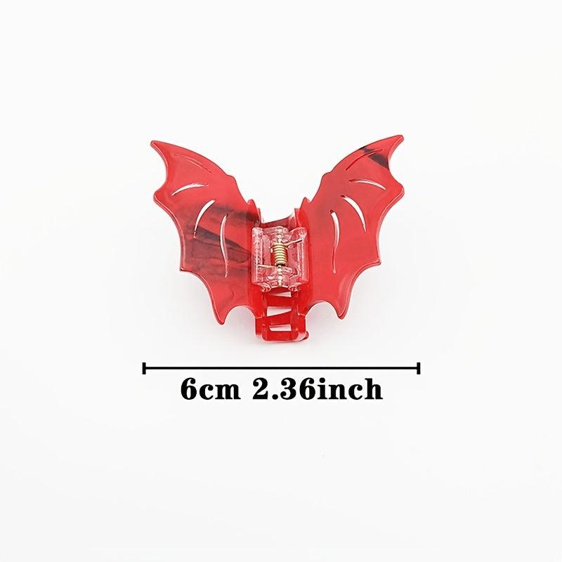 Vintage Acetate Bat Hair Clip for Halloween Party