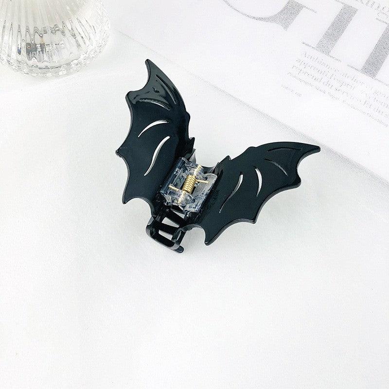 Vintage Acetate Bat Hair Clip for Halloween Party