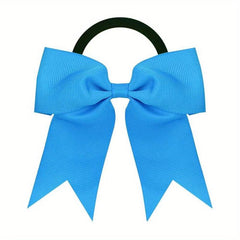 Large Bow Hair Tie For Kids Toddlers Girls Solid Hair Rope Elastic Hair Accessor