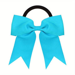 Large Bow Hair Tie For Kids Toddlers Girls Solid Hair Rope Elastic Hair Accessor