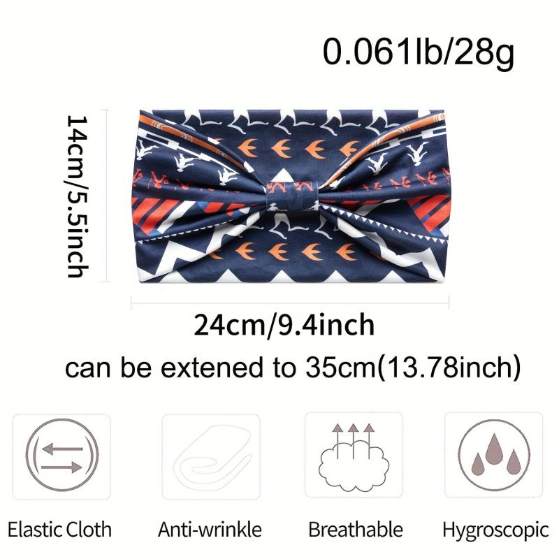 Colorful Geometric Pattern Headband for Sports Yoga Running