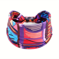 Colorful Geometric Pattern Headband for Sports Yoga Running