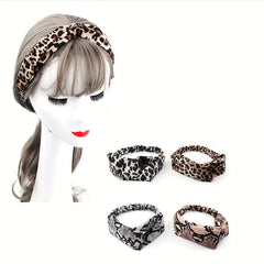 Animal Print Elastic Headband Leopard Snake Hair Band