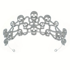 Punk Skull Crown Headband for Halloween Party Cosplay