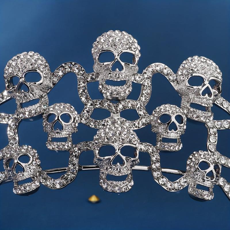 Punk Skull Crown Headband for Halloween Party Cosplay