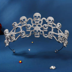Punk Skull Crown Headband for Halloween Party Cosplay