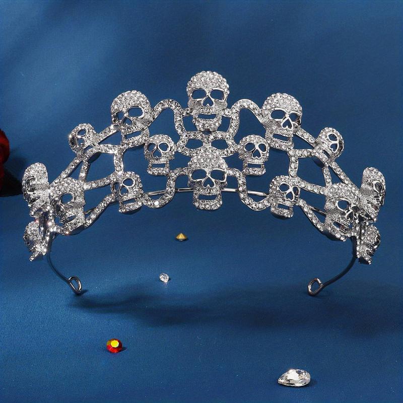 Punk Skull Crown Headband for Halloween Party Cosplay