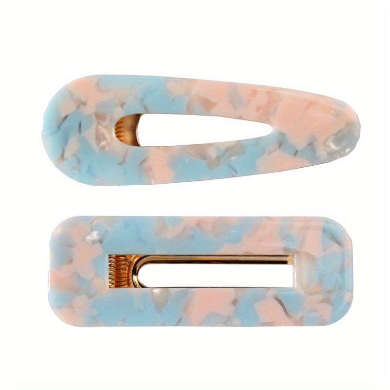 2pcs Graphic Hair Clip Minimalist Snap Clip Vintage Headwear