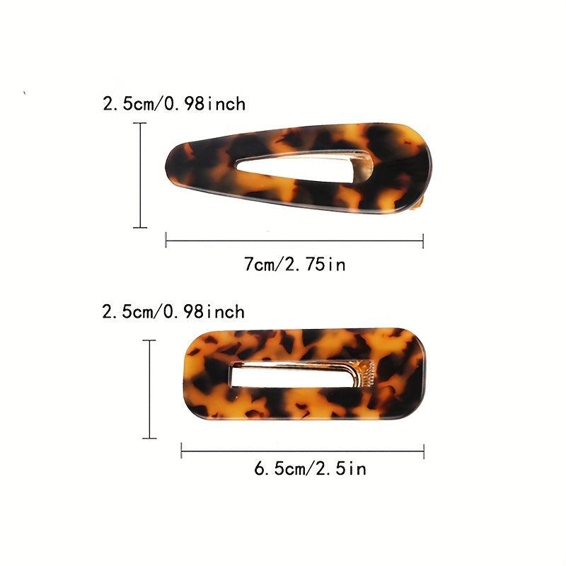 2pcs Graphic Hair Clip Minimalist Snap Clip Vintage Headwear